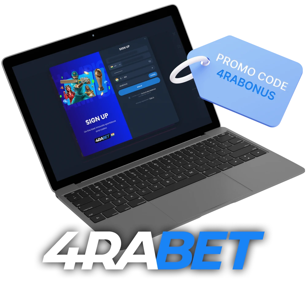 Use our promocode to get advantages after registration and depositing at 4rabet.