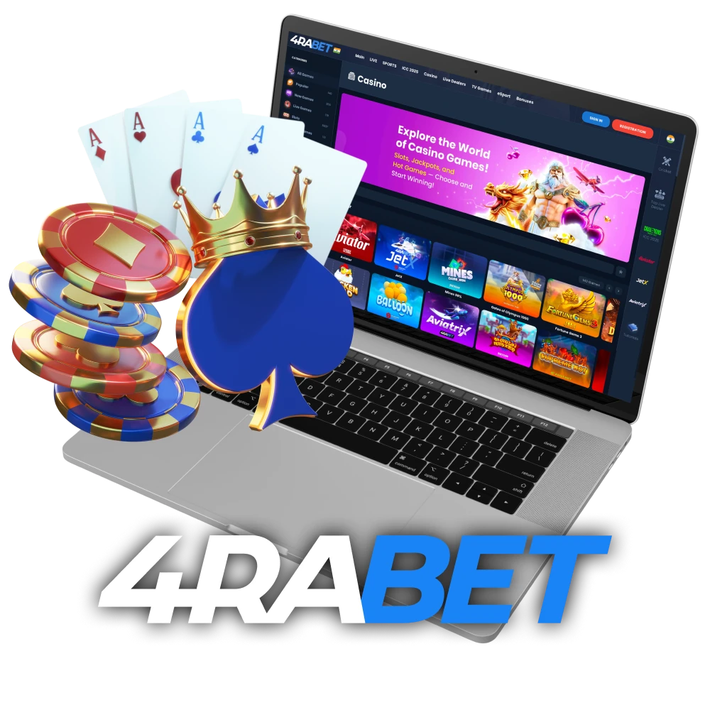 Sign up for 4rabet and enjoy slots and table games from the well-known providers.